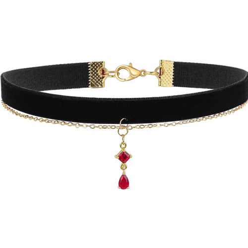 Damen halsband schmuck samt - halsband,