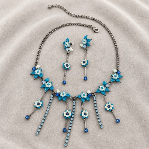 Y2k vintage kristall blumen - y2k,