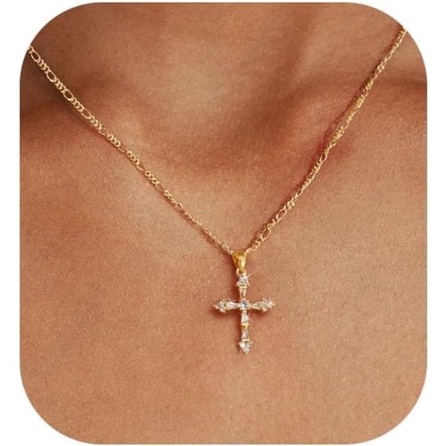 Kette damen kreuz halskette - damen,