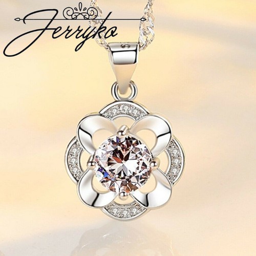 Damen halskette blume 925 - halskette,