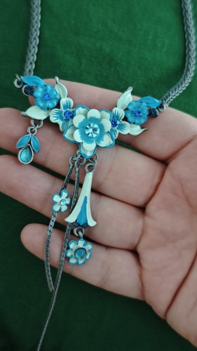 Y2k vintage kristall blumen - kristall,