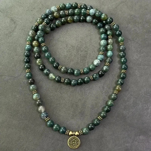 108 moosachat mala halskette - 108,