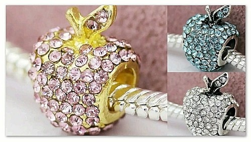 Anhänger charms element - charms, apfel