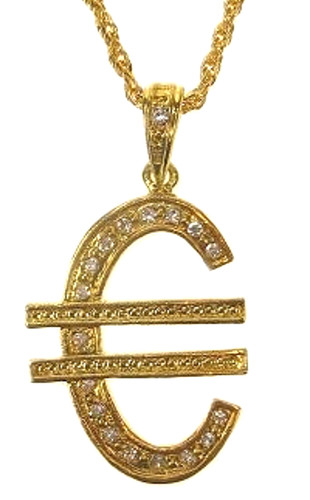 Euro kette halskette - euro,